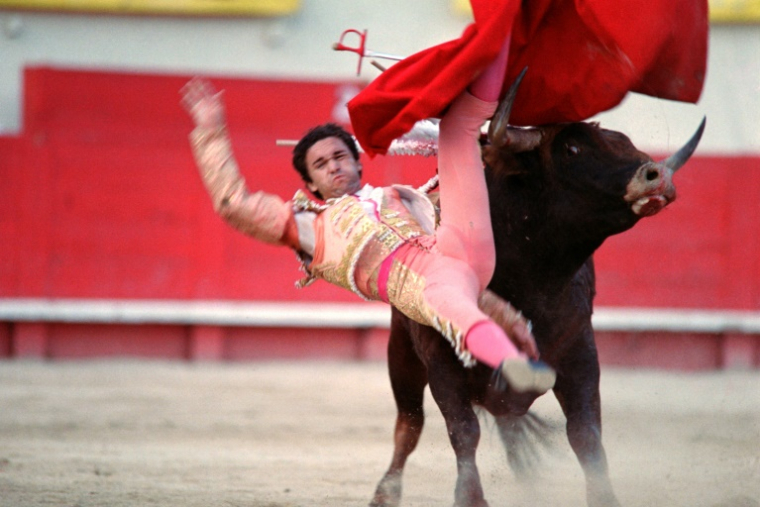 Corrida ax arènes de Béziers le 8 août 1988 ( AFP / Gabriel BOUYS )