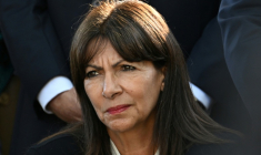 La maire de Paris Anne Hidalgo à Paris le 6 octobre 2023 ( AFP / Miguel MEDINA )