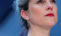 Lucie Castets le 2 juillet 2025, à Bagneux, dans les Hauts-de-Seine ( AFP / Thomas SAMSON )