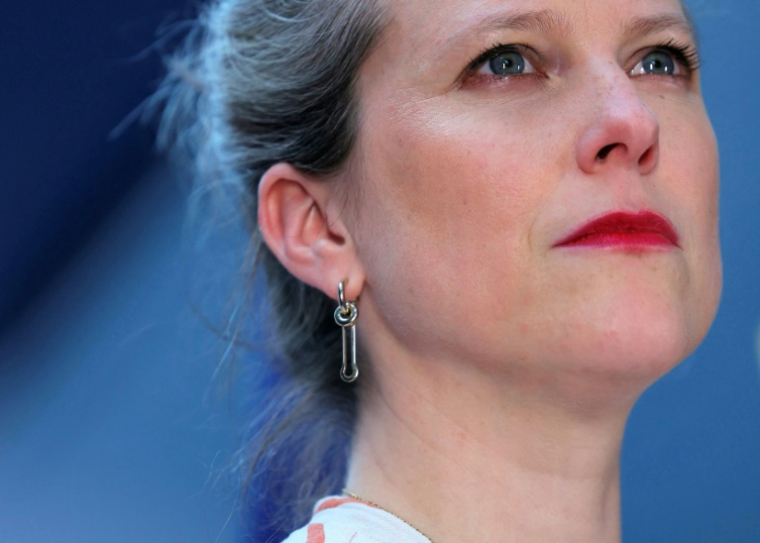 Lucie Castets le 2 juillet 2025, à Bagneux, dans les Hauts-de-Seine ( AFP / Thomas SAMSON )