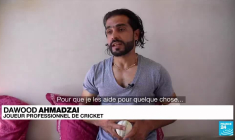 Dawood Ahmadzai: Star du cricket afghan, en exil en France
