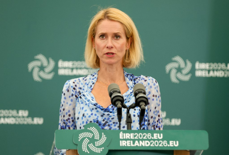 Kaja Kallas à Wicklow, en Irlande, le 1er septembre 2026. ( AFP / PAUL FAITH )