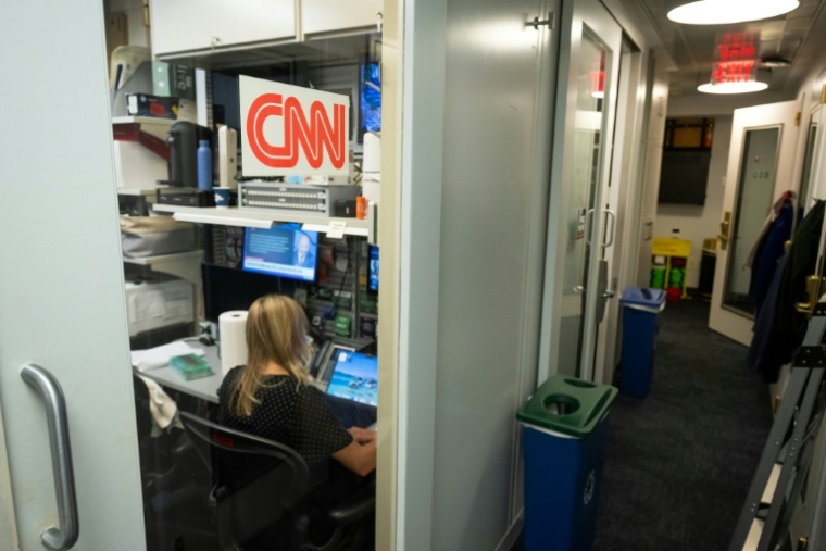 Les bureaux de CNN au sein de la Maison Blanche, le 18 septembre 2026 ( AFP / SAUL LOEB )