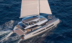 Le catamaran New 80, une des productions de Fountaine Pajot. (crédit photo : Fountaine Pajot /  )