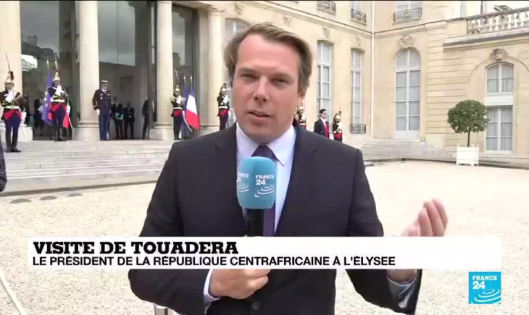 Le président de la République centrafricaine Touadera reçu à l'Élysée