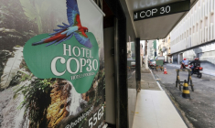 L'"Hôtel COP30" à Belem, dans l'Etat de Para, le 25 août 2025 au Brésil ( AFP / Anderson Coelho )
