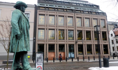 Vue générale de la banque centrale norvégienne à Oslo