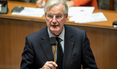 Michel Barnier à Paris, le 26 novembre 2024. ( AFP / BERTRAND GUAY )