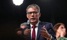 Le premier secrétaire du Parto socialiste Olivier Faure