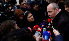 Laurent Berger lors d'une conférence de presse en 2023