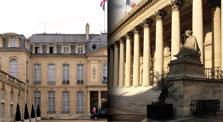 Le Palais Brongniart et Palais de l'Élysée. (© R.Przysucha/CC/F. Romero/Flickr)