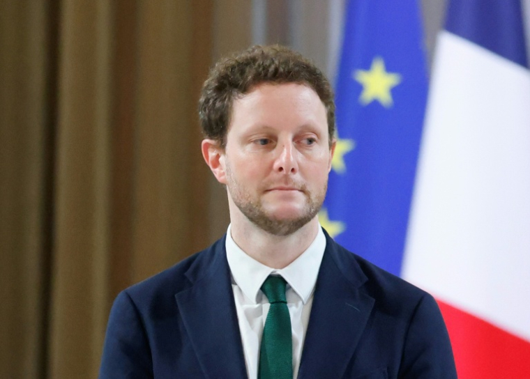 Le haut-commissaire au Plan Clément Beaune, le 31 mars 2025 à Paris ( POOL / Ludovic MARIN )