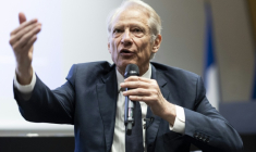 L'ancien Premier ministre Dominique de Villepin à Strasbourg le 12 mai 2026 ( AFP / ROMEO BOETZLE )