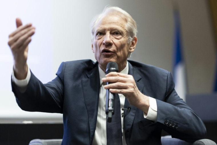 L'ancien Premier ministre Dominique de Villepin à Strasbourg le 12 mai 2026 ( AFP / ROMEO BOETZLE )