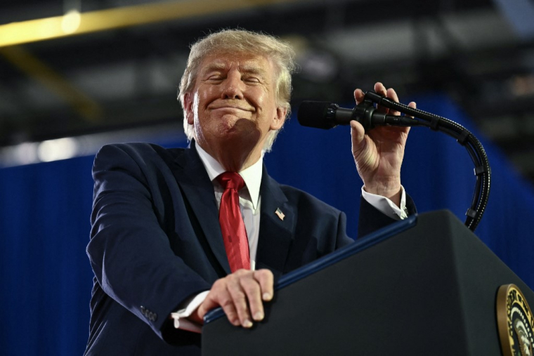 Donald Trump, dans l'Iowa, le 22 octobre 2026 ( AFP / KENT NISHIMURA )