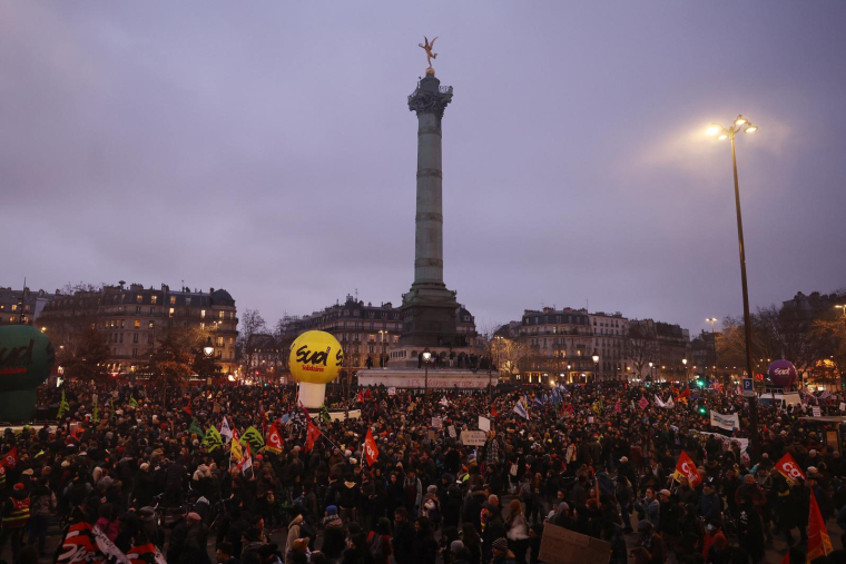 Paris, le 19 janvier 2023. ( AFP / THOMAS SAMSON )
