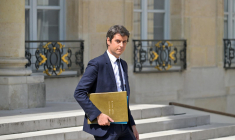Gabriel Attal à Paris le 30 mai. ( AFP / ALAIN JOCARD )