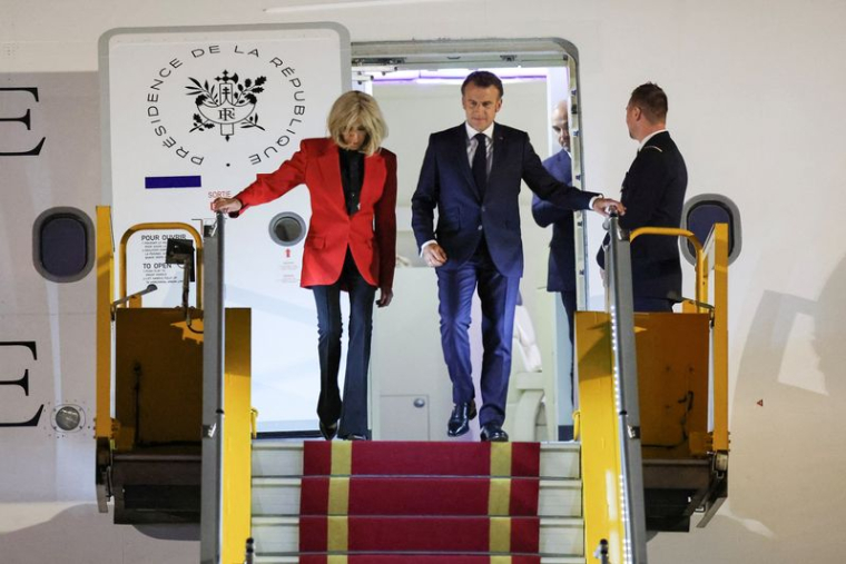 French President Macron visits Vietnam