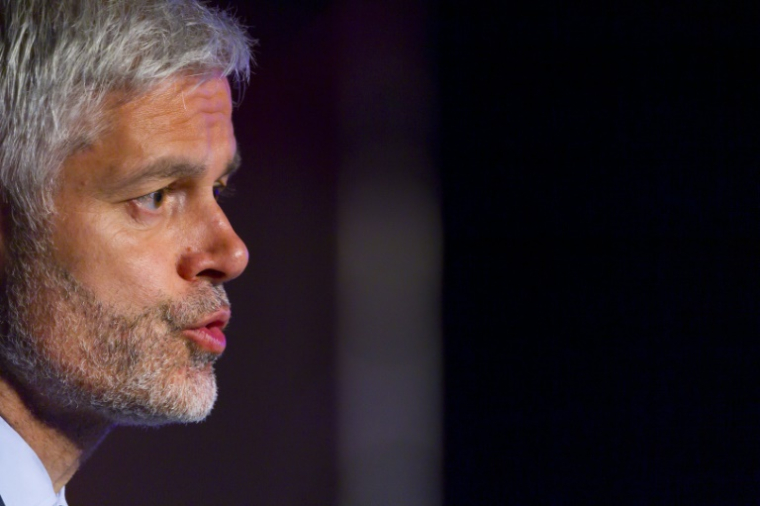 Le député Les Républicains Laurent Wauquiez, le 22 mars 2025 à Epinal ( AFP / Jean-Christophe VERHAEGEN )