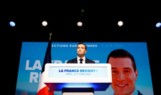 Le président du Rassemblement national, Jordan Bardella