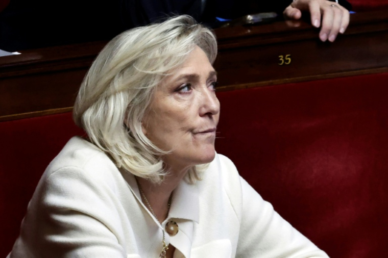 Marine Le Pen le 8 novembre 2025 à l'Assemblée nationale à Paris ( AFP / STEPHANE DE SAKUTIN )