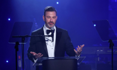 L'humoriste et animateur de télévision américain Jimmy Kimmel à Beverly Hills, en Californie, le 1er février 2025 ( AFP / Michael Tran )