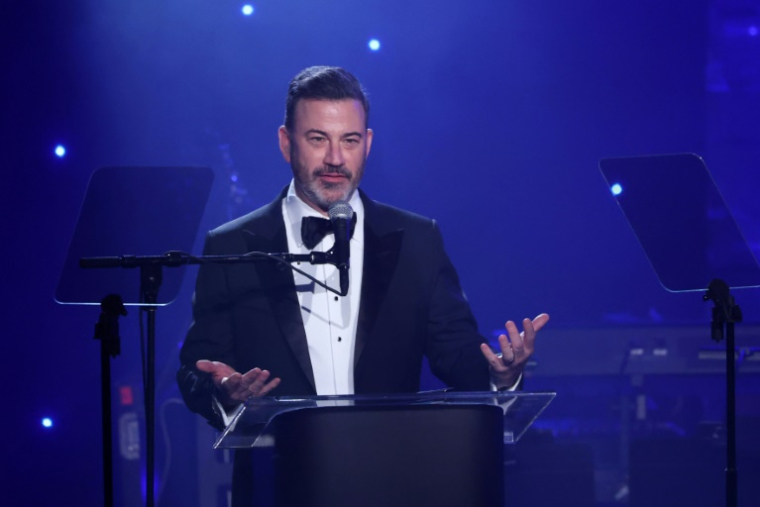 L'humoriste et animateur de télévision américain Jimmy Kimmel à Beverly Hills, en Californie, le 1er février 2025 ( AFP / Michael Tran )