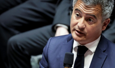 Le ministre de la Justice Gérald Darmanin, à Paris, le 28 avril 2026 ( AFP / STEPHANE DE SAKUTIN )