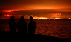 Incendie de forêt près de Lege-Cap-Ferret, dans le département de la Gironde