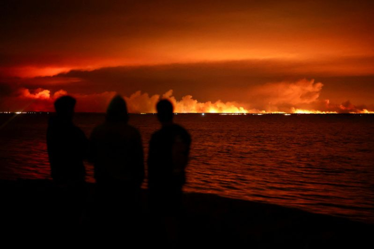Incendie de forêt près de Lege-Cap-Ferret, dans le département de la Gironde