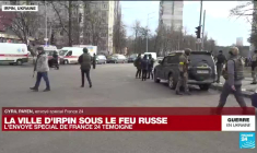 Guerre en Ukraine : à 20 kilomètres de Kiev, la ville d'Irpin sous le feu russe