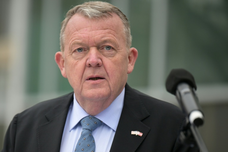 Le ministre danois des Affaires étrangères Lars Lokke Rasmussen, le 14 janvier 2026 à Washington ( AFP / Oliver Contreras )