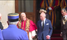 Le roi Charles III et la reine Camilla quittent le Vatican après une prière historique