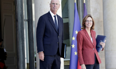 Le ministre de l'Economie Eric Lombard et la ministre des Comptes publics Amélie de Montchalin, à l'Elysée à Paris, le 27 août 2025 ( AFP / STEPHANE DE SAKUTIN )