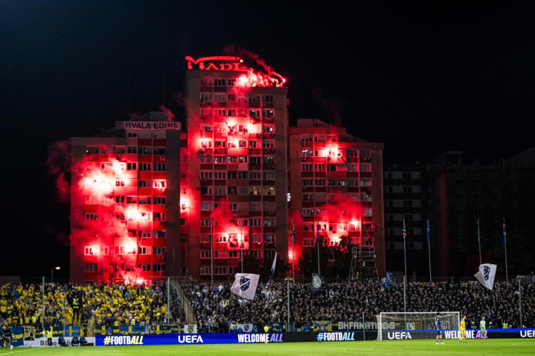 Les supporters bosniens pètent les plombs pour la dernière d'Edin Džeko
