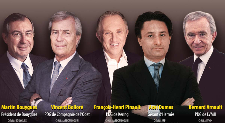 Les sociétés cotées détenues par une famille rassurent, le Revenu a séléctionné 12 valeurs et sept fonds. (© Bouygues,/A. Diouri/AFP/LVMH)