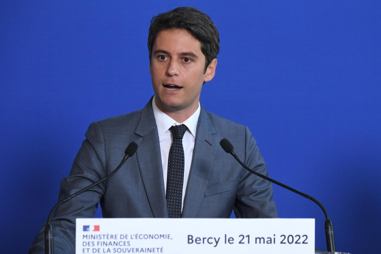 Le ministre délégué aux comptes publics, Gabriel Attal. ( AFP / ERIC PIERMONT )