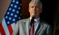 Le secrétaire américain à l'Energie, Chris Wright, le 11 février 2026 à Caracas ( AFP / Juan BARRETO )