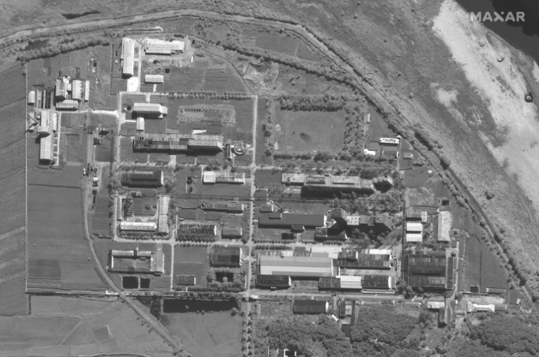 Image satellite publiée par Maxar Technologies montrant une installation de traitement du complexe de recherche nucléaire de Yongbyon, le 1er septembre 2021 en Corée du Nord ( Satellite image ©2021 Maxar Technologies / - )