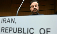 L'ambassadeur iranien auprès de l'Agence internationale de l'énergie atomique (AIEA), Reza Najafi à Vienne, Autriche, le 2 mars 2026 ( APA / HELMUT FOHRINGER )