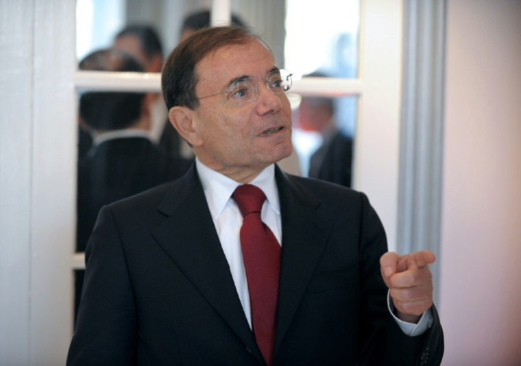 Jean-Charles Naouri, alors PDG du groupe Casino, à Paris, le 21 février 2013 ( AFP / ERIC PIERMONT )