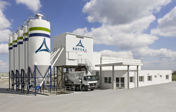 Le groupe est notamment présent dans le béton prêt à l'emploi avec son enseigne Edycem. (crédit : Herige)