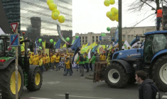 Bruxelles: Début de la marche des agriculteurs européens contre l'accord UE-Mercosur