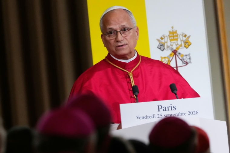 Le pape Léon XIV au palais de l'Elysée, le 25 septembre 2026 à Paris ( POOL / Teresa SUAREZ )