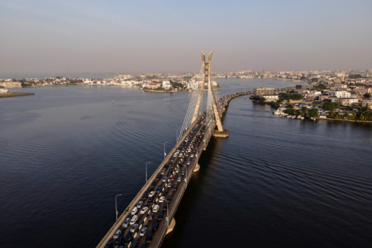 Vue aérienne de Lagos, capitale économique du Nigeria, le 29 novembre 2024 ( AFP / OLYMPIA DE MAISMONT )