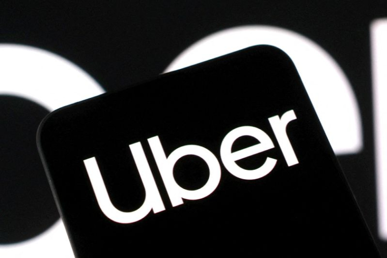 Le logo d'Uber est visible sur cette illustration