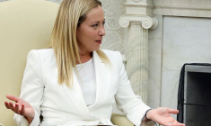 Photo d'archives du premier ministre italien Giorgia Meloni à Washington, aux États-Unis