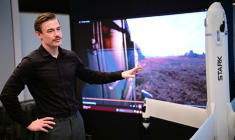 Josef Kranawetvogl, un haut responsable de la start-up du secteur de la défense Stark, le 10 décembre 2025 à Berlin ( AFP / Tobias SCHWARZ )