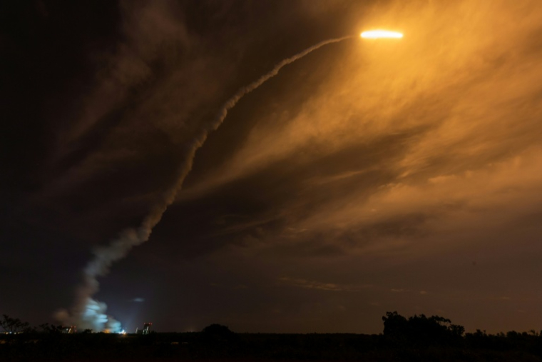 Décollage d'Ariane 5 de Kourou, en Guyane, pour la mission BepiColombo vers Mercure, le 19 octobre 2018 ( AFP / Jody AMIET )