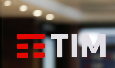 Le logo de Tim est visible au siège de l'entreprise